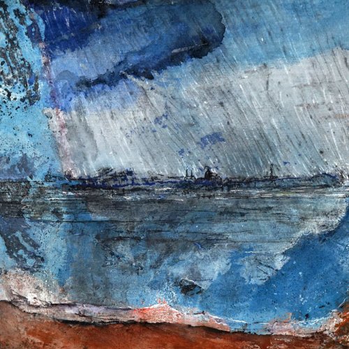 <p>Aquarell und Deckfarben auf Baumwolle, 2024, 18,5x18,5 cm</p>
