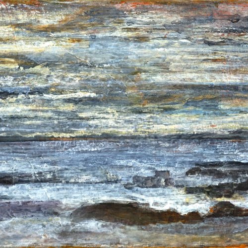 <p>Aquarell und Deckfarben auf Baumwolle, 2024, 27x19 cm</p>
