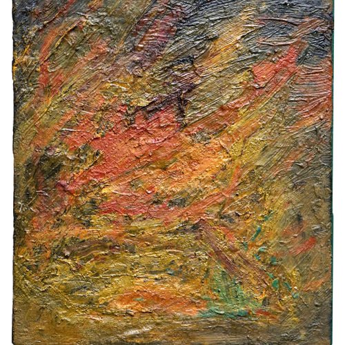 <p>Ölfarbe auf Baumwolle, 43x48 cm</p>
