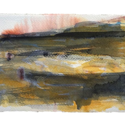 <p>Aquarell auf Bütten, 2025, 18x12,5 cm</p>
