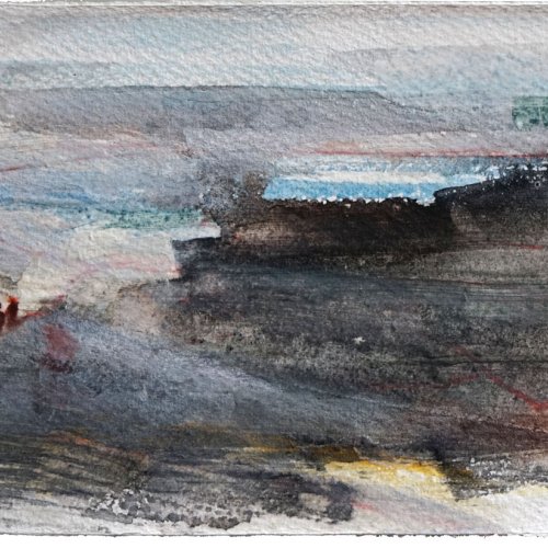<p>Aquarell auf Bütten, 2025, 18x12,5 cm</p>
